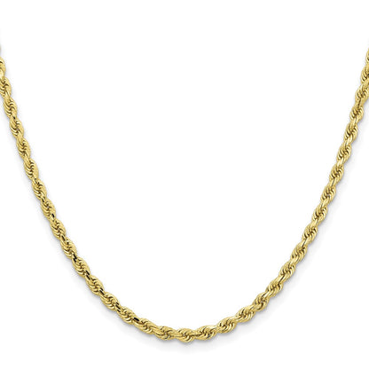 10k 3.25mm Diamond-cut Rope Chain