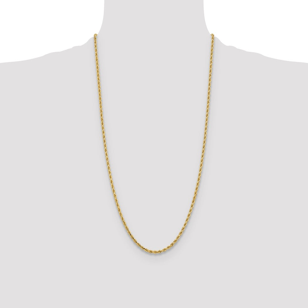 10k 3.25mm Diamond-cut Rope Chain