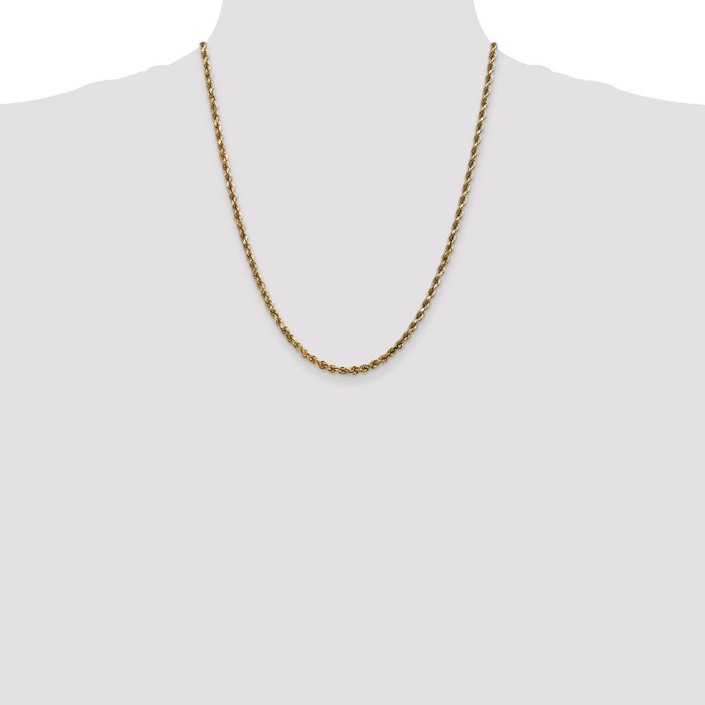 10k 3.5mm Diamond-cut Rope Chain
