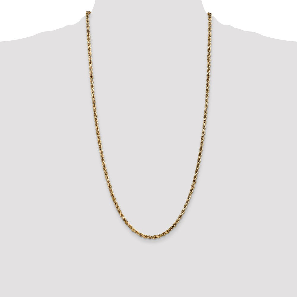 10k 3.5mm Diamond-cut Rope Chain
