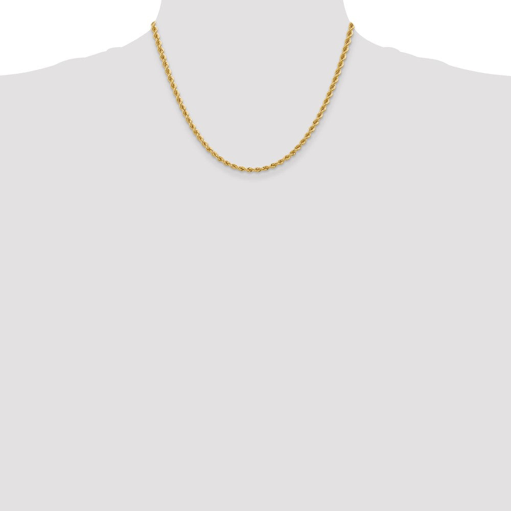10k 3.65mm Solid Rope Chain