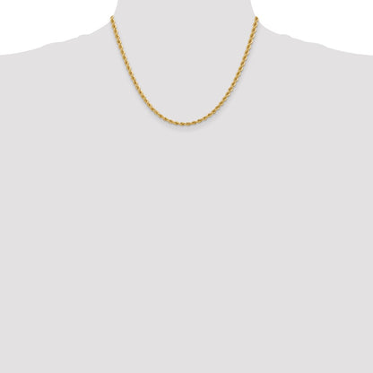 10k 3.65mm Solid Rope Chain