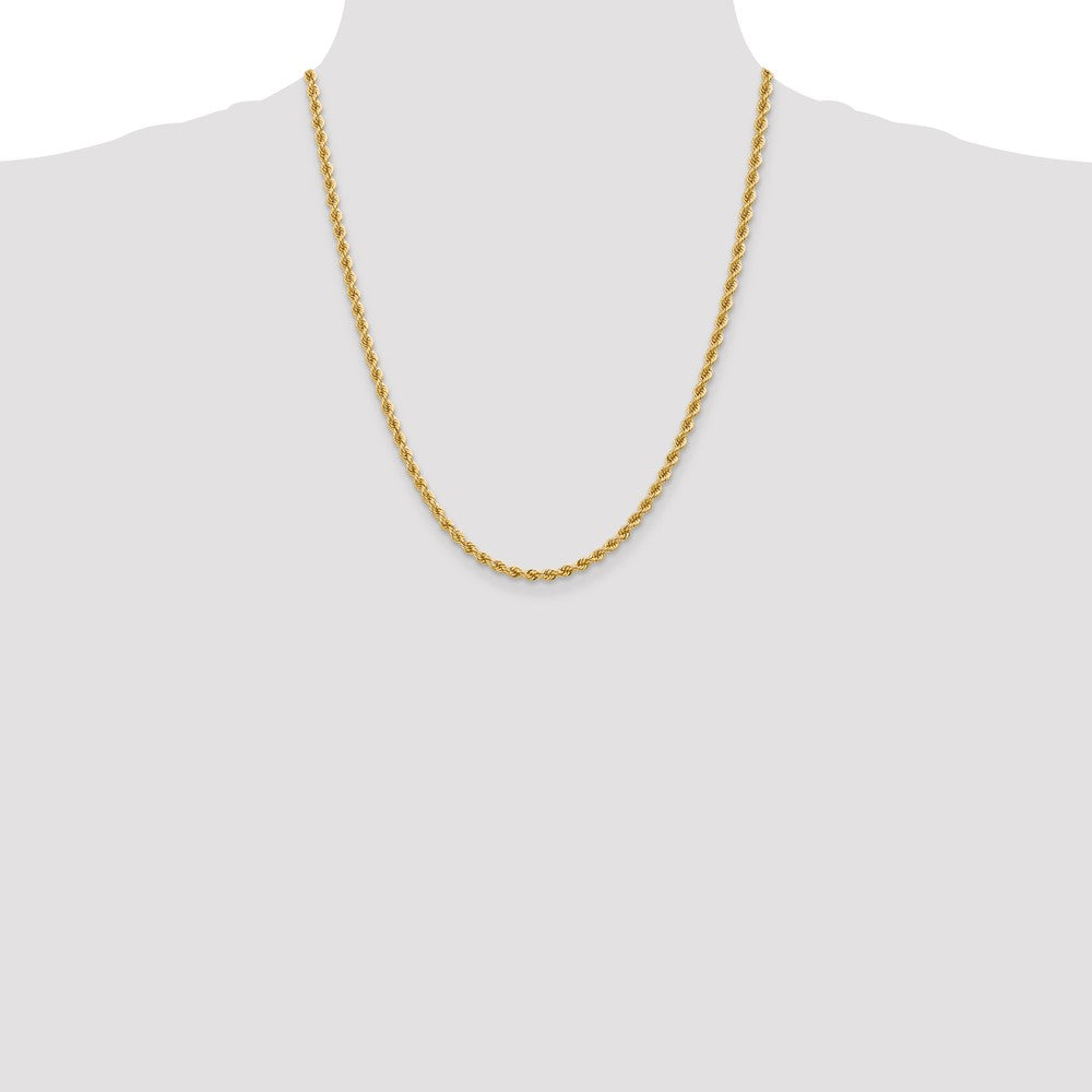 10k 3.65mm Solid Rope Chain