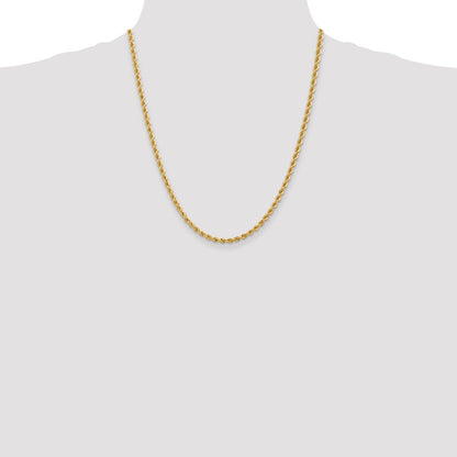 10k 3.65mm Solid Rope Chain