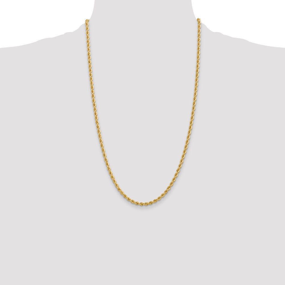 10k 3.65mm Solid Rope Chain