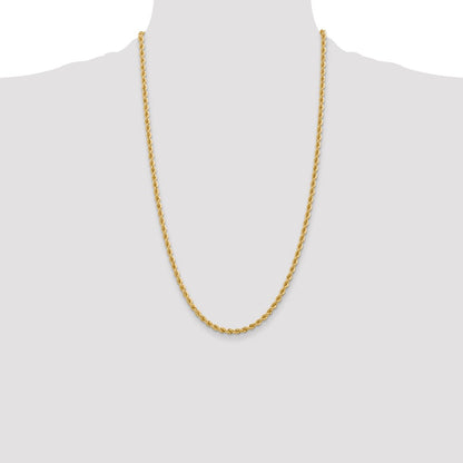 10k 3.65mm Solid Rope Chain