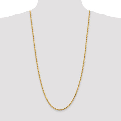 10k 3.65mm Solid Rope Chain
