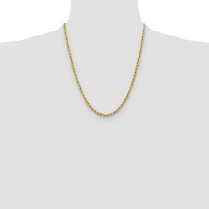 10k 3.75mm Diamond-cut Rope Chain