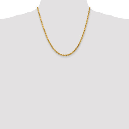 10k 4.0mm Diamond-cut Rope Chain
