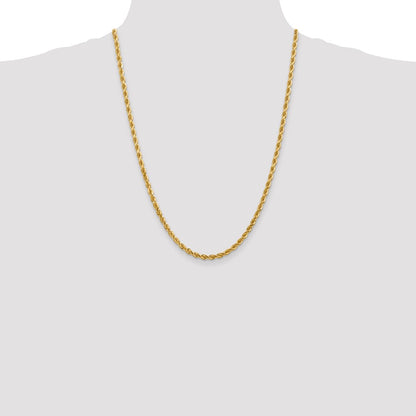 10k 4.0mm Diamond-cut Rope Chain