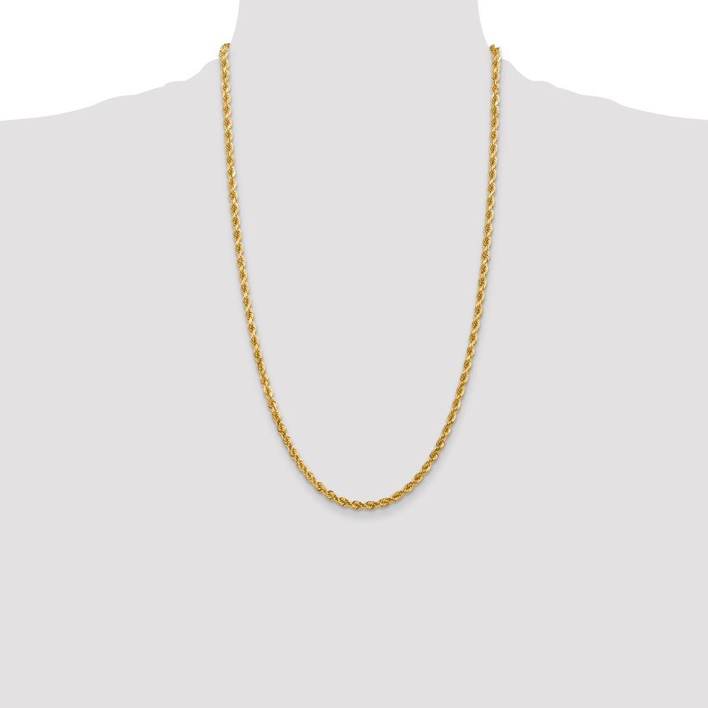 10k 4.0mm Diamond-cut Rope Chain