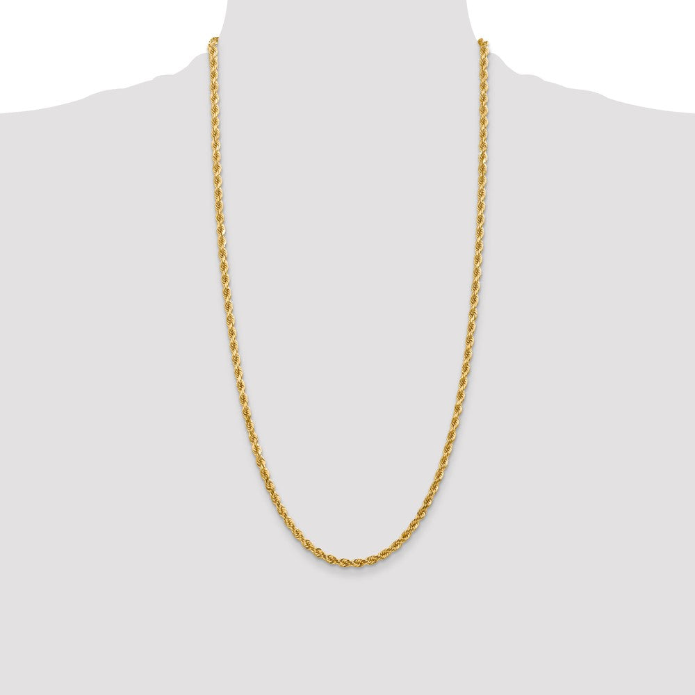 10k 4.0mm Diamond-cut Rope Chain