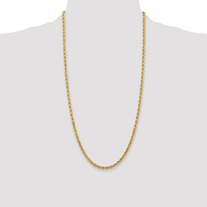 10k 4.0mm Diamond-cut Rope Chain