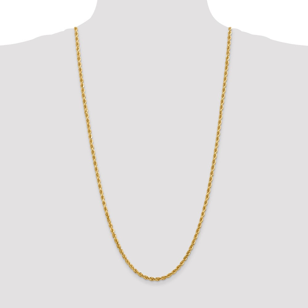 10k 4.0mm Diamond-cut Rope Chain
