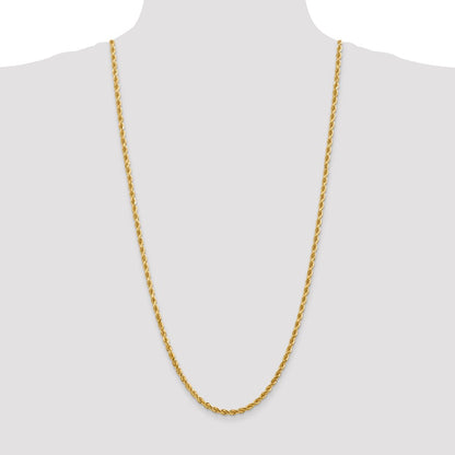 10k 4.0mm Diamond-cut Rope Chain