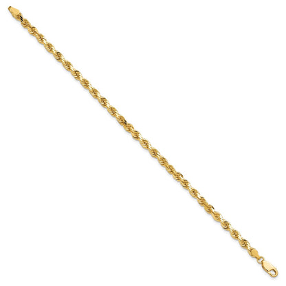 10k 4.0mm Diamond-cut Rope Chain