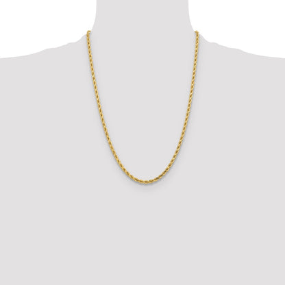 10k 4.25mm Diamond-cut Rope Chain