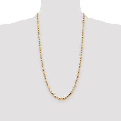 10k 4.25mm Diamond-cut Rope Chain