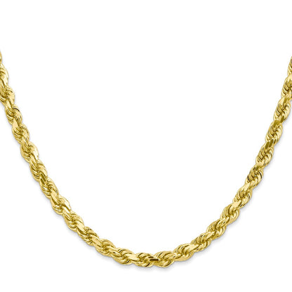 10k 4.5mm Diamond-cut Rope Chain