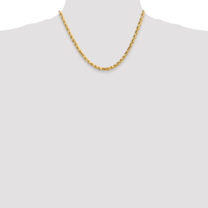 10k 4.5mm Diamond-cut Rope Chain