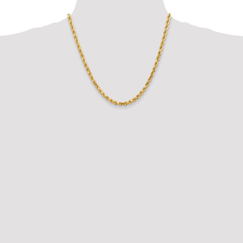 10k 4.5mm Diamond-cut Rope Chain