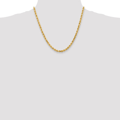 10k 4.5mm Diamond-cut Rope Chain