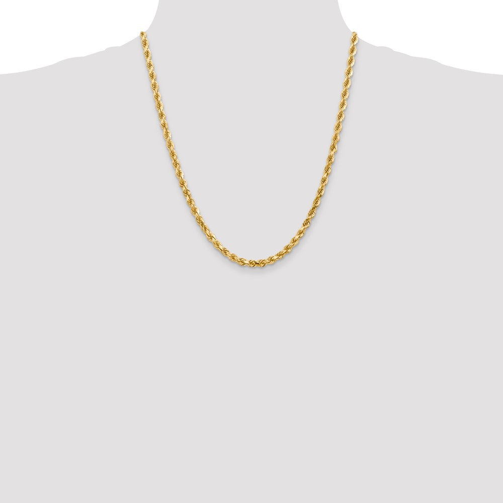 10k 4.5mm Diamond-cut Rope Chain