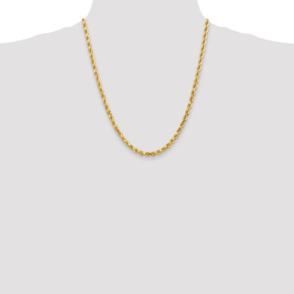 10k 4.5mm Diamond-cut Rope Chain