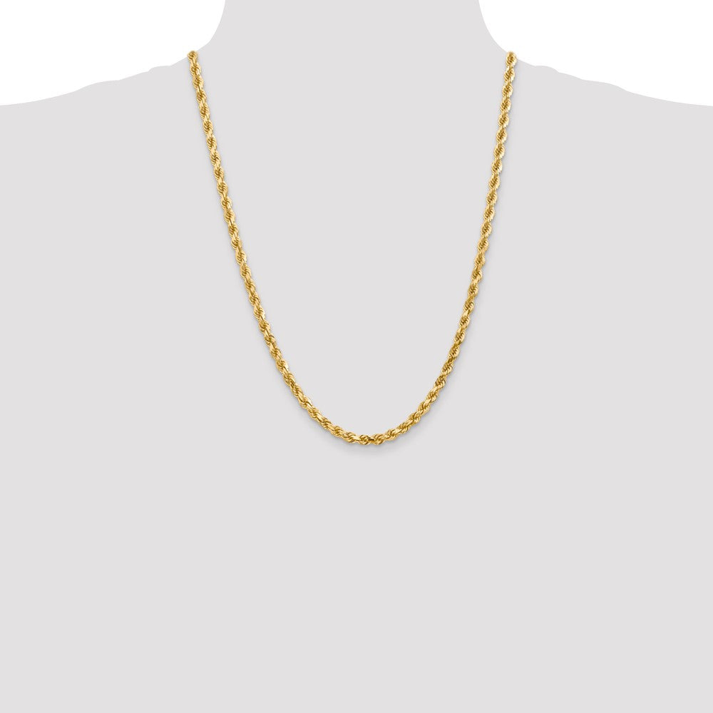 10k 4.5mm Diamond-cut Rope Chain