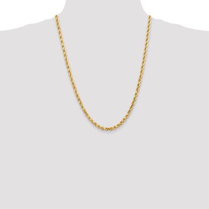 10k 4.5mm Diamond-cut Rope Chain