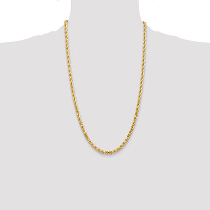 10k 4.5mm Diamond-cut Rope Chain