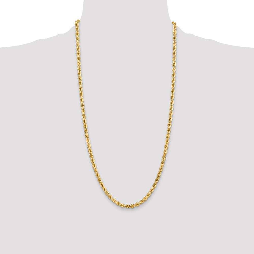 10k 4.5mm Diamond-cut Rope Chain
