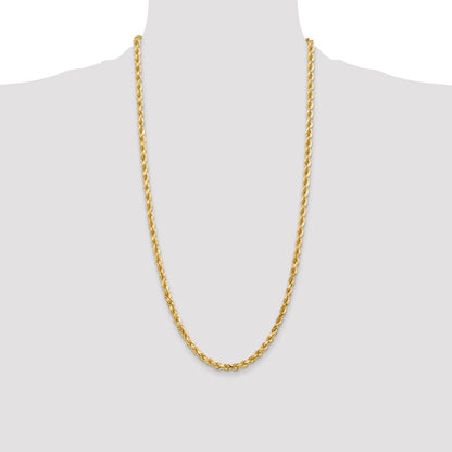10k 4.5mm Diamond-cut Rope Chain