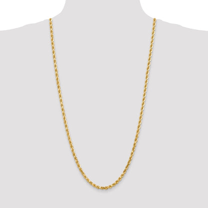 10k 4.5mm Diamond-cut Rope Chain