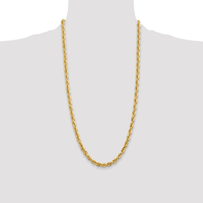 10k 5.5mm Diamond-cut Rope Chain