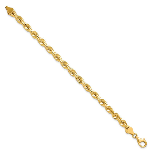 10k 5.5mm Diamond-cut Rope Chain