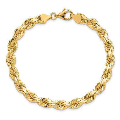 10k 6.5mm Diamond-cut Rope Chain