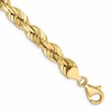 10k 7.0mm D/C Rope Fancy Lobster Clasp Chain
