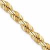 10k 7.0mm D/C Rope Fancy Lobster Clasp Chain