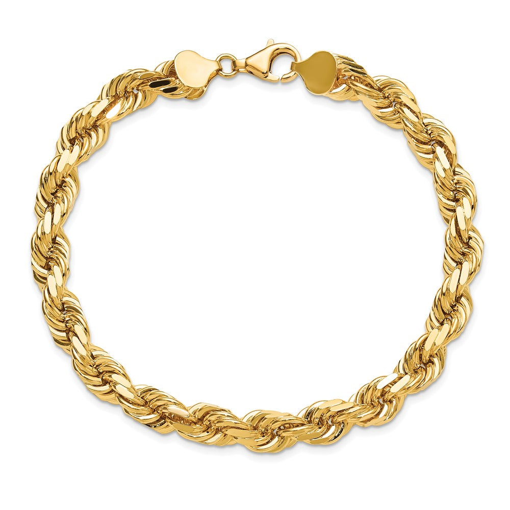10k 8mm Diamond-cut Rope Chain