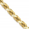 10k 8.0mm D/C Rope Fancy Lobster Clasp Chain
