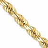 10k 10.0mm D/C Rope Fancy Lobster Clasp Chain