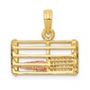 10k Two-Tone Large Polished 3-D Lobster Trap Pendant