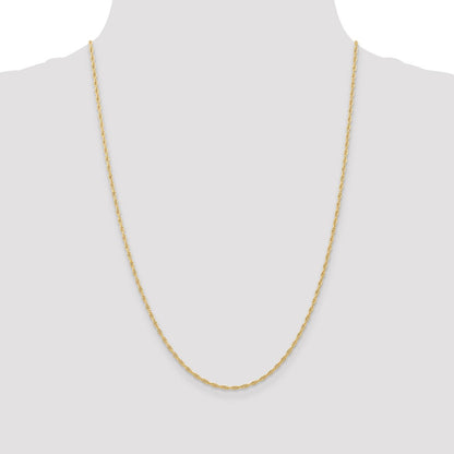 10k 1.55mm Carded Cable Rope Chain