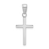 10k White Gold 3-D Polished Latin Cross Pendant