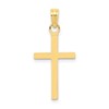 10k 3-D Polished Latin Cross Pendant