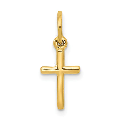 10k Small Cross Charm
