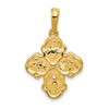10k Four Way Medal Pendant