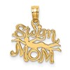 10K SWIM MOM with Swimmer Charm