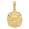 10k FIRE DEPT. Medal Pendant